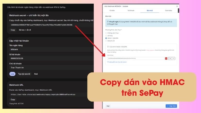 Copy and paste Secret